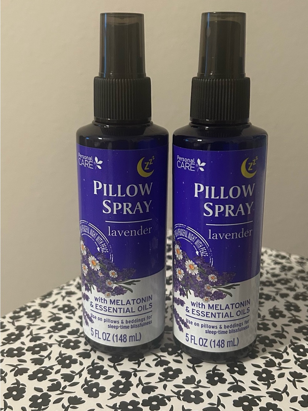 Lavender Pillow Spray with Melatonin & Essential Oils- lot of 2 -5 fl oz bottles
